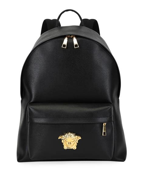 versace mens leather bags|Versace summer backpack for men.